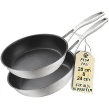 SILBERTHAL Bratpfannen-Set 2-tlg. 24 cm + 28 cm
