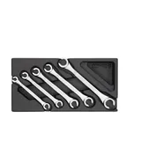 Gedore 1500 ES-400 Doppelringschlüssel-Satz, offen, in 1/3 ES-Modul
