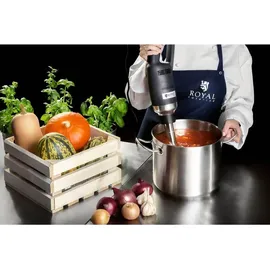 Royal Catering Stabmixer Pürierstab Handmixer 500 W - 400 mm - einstellbare Geschwindigkeit - 6000 bis 18 000 U/min stufenlos, Spritzschutz, Mixstab Edelstahl Profi Mixer