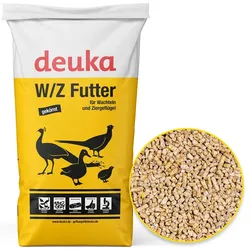 deuka W/Z Futter 25kg, Alleinfuttermittel für ausgewachsene Wachteln und Ziergeflügel