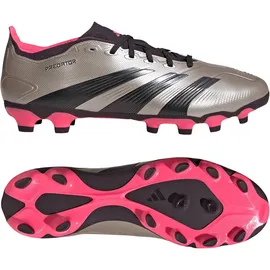 adidas Predator League MG Platinum Metallic / Aurora Black / Turbo 42 2/3