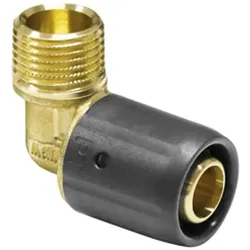 Steckfitting, Pipetec, Winkel 90° AG, DVGW - Zulassung (Ausführung: 20 - 3/4''AG)