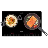 tzs-first-austria Kochplatte Slim, FA-5095-3, Induktion-Doppelkochplatte, schwarz, 3400 Watt