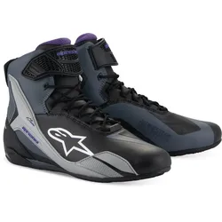 Alpinestars Stella Faster-4 Damen Motorrad Schuhe, schwarz-grau-lila, Größe 41