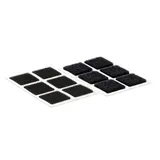 VELCRO® VEL-EC60236 Klettquadrate zum Aufkleben Haft- und Flauschteil (L x B) 25mm x 25mm Schwarz 24 Paar