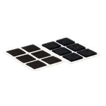 VELCRO® VEL-EC60236 Klettquadrate zum Aufkleben Haft- und Flauschteil (L x B) 25mm x 25mm Schwarz 24 Paar