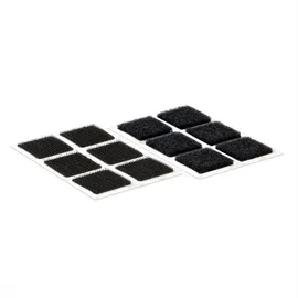 VELCRO® VEL-EC60236 Klettquadrate zum Aufkleben Haft- und Flauschteil (L x B) 25mm x 25mm Schwarz 24 Paar
