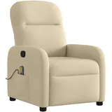 vidaXL Massagesessel 88 x 95 x 0 cm Creme mit Fernbedienung