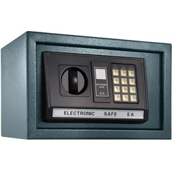 TECTAKE Elektronischer Safe Tresor mit Schlüssel und LED-Anzeige inkl. Batterien  1