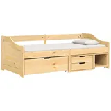 vidaXL Tagesbett mit 3 Schubladen IRUN 90x200 cm Massivholz Kiefer