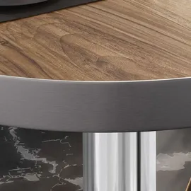 GGM Möbel Bistro Loungetisch Braun Sheesham 70 x 41 cm