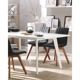 Beliani Esszimmerstuhl 2er Set CALGARY Schwarz