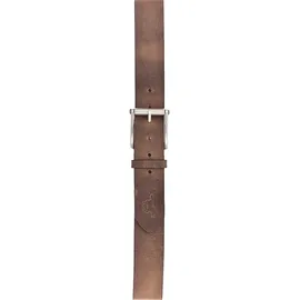 Mustang Herrengürtel Leder 110 cm braun