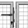 vidaXL Gartentor Verzinkter Stahl 306 x 225 cm Silbern