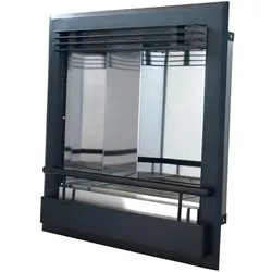 Tecno Air System - Einbau-Biokamin - Schwarz