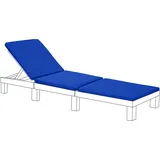 Gardenista Liegenauflage,Auflage für Gartenliege 194 x 66 x 5 cm,Auflagen für Deckchair,Polsterauflage für Sonnenliege Strandliege,Kissen für Liegestuhl Wasserbeständig & Leicht (Blau)