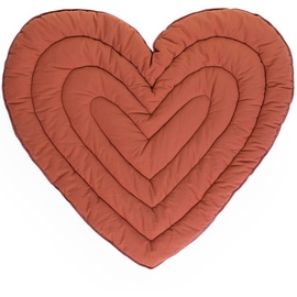 Childhome Stepp-Krabbeldecke Heart (100X120) In terracotta