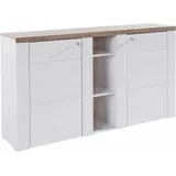 Home Affaire Sideboard »Larona, zeitlose Kommode mit 2 Türen, Türkommode, Breite 155 cm,«, Höhe 84 cm, viel Stauraum, Anrichte mit dekorativer Rahmenoptik,