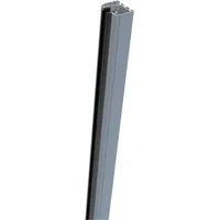 GROJA Klemmschiene 181 x 4 cm Silbergrau/Metall