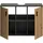 xonox.home Waschbeckenunterschrank Mone 80 x 59 x 30 cm Basalt grau / Artisan Oak