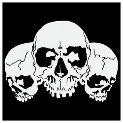 Piles of Skulls #16 | Airbrush-Schablone Totenköpfe im Stapel