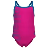 Arena Mädchen Badeanzug LOGO ONE PIECE 003605-680 110 - Freak Rose-Blue - 110