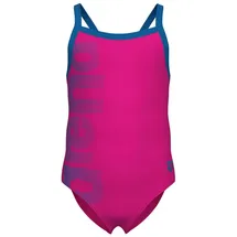 Arena Mädchen Badeanzug LOGO ONE PIECE 003605-680 110 - Freak Rose-Blue - 110