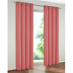 Vorhang WIRTH "B-Holmsund" Gr. 5, rosa, B:132cm H:225cm, Chenille, Polyacryl, Gardinen