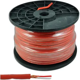 Azusa 6-mm-Stereo-Mikrofonkabel rot,