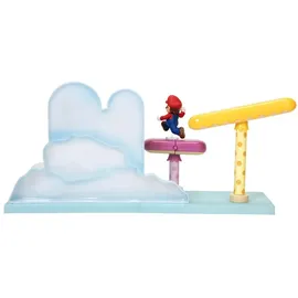Nintendo Super Mario - Wolken Welt - inkl. 6cm Mario Figur, Bunt