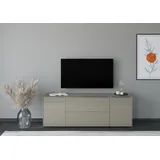 Set One by Musterring Reno TV-Lowboard 182 cm Grau/Taupe Glas