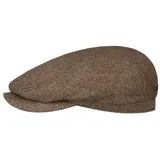 Stetson Flat Cap (1-St) Seidenmütze mit Schirm, Made in the EU beige|braun 59 cm