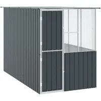 vidaXL Vogelkäfig Industrie 315 x 167 x 200 cm grau
