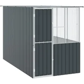 vidaXL Vogelkäfig Industrie 315 x 167 x 200 cm grau