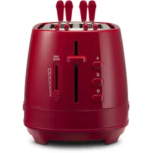 De'Longhi De Longhi CTLAP2203R Toaster 2 Scheiben 550 Watt. Rot