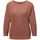 GOLDNER Rippenpullover mit Fledermausärmeln Cognac L