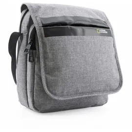 National Geographic Schultertasche NATIONAL GEOGRAPHIC "Stream", Damen, Gr. B/H/T: 19cm x 22cm x 22cm, grau, Nylon, unifarben, Taschen Schultertasche, mit einem geräumigen Hauptfach