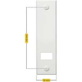 Schellenberg 53002 Abdeckplatte Rollladensysteme Maxi 160 mm weiß