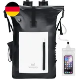 Wasserdichter Rucksack - 30L Rolltop Rucksack Mit Laptopfach Reißverschluss Tasc