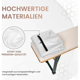 TexDeko Bankauflage 220 x 25 x 4 cm weiß 1 St.