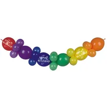 Papstar Ballongirlande 2 m 8 St. Bunt