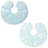 Navaris Thermo Pads Brust Kissen 2 Stk. - 2x Gel Perlen Kühlkissen Wärmekissen für das Stillen - Stillzubehör wiederverwendbar - Warm Kalt Kompressen - Blau