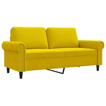vidaXL 2-Sitzer-Sofa Gelb 140 cm Samt
