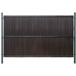 PVC Sichtschutzstreifen vertikal 173x250cm RD02 Dunkelbraun