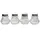 APS Salz- & Pfefferstreuer-Set Mini transparent/silber 4-tlg.