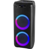 Trevi XFest XF 600 KB tragbarer Lautsprecher, 80 W, USB, Micro-SD, AUX-IN, Bluetooth, integrierter Akku, Karaoke Party Speaker mit Mikrofon im Lieferumfang enthalten