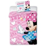 Disney Kinderbettwäsche 100x135 40x60 Disney 898 Minnie Mouse