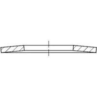 Industrial Quality Supplies DIN 2093 Tellerfeder, 1.4310 20x10,2x0,8 HP