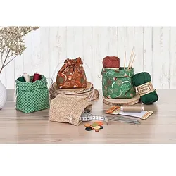 Näh-Set "Geschenksäckchen Meditation", 4 Stück