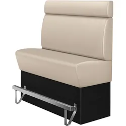 Gastro Hochbank | Creme | B:H 200 x 158 cm | Glatt | Leder | Bistro Hochbank, Thekenbank